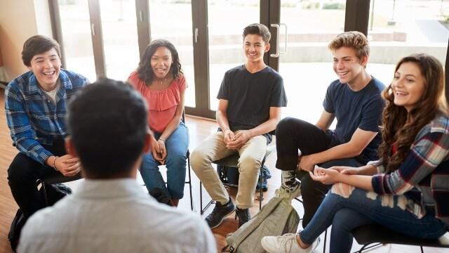 a group of young people