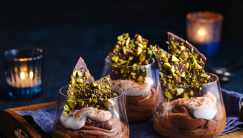 Chocolate and banana mousse