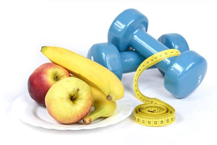 Weights and fruit