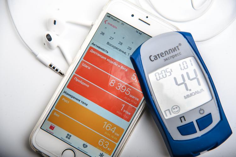 CGM and integrated app for blood sugar monitoring